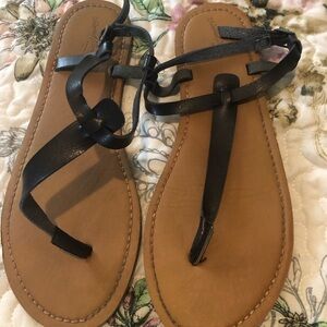 Black Strappy Sandals